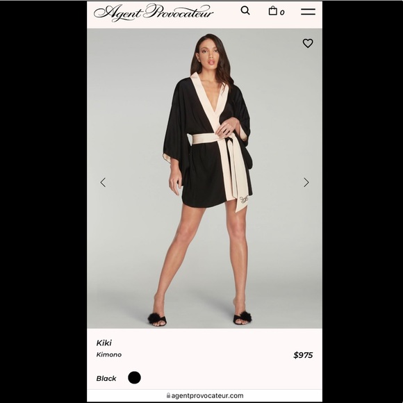 Agent Provocateur Classic Kimono - Picture 2 of 7